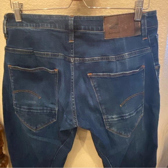 G-STAR RAW Men Blue Arc 3D Slim Buttoned Fly Jeans Size 34 - Picture 6 of 10